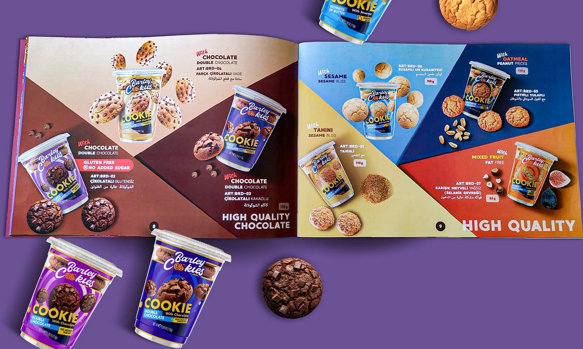 WeGraf Barley Cookies Soft & High Protein Katalog Tasarımı