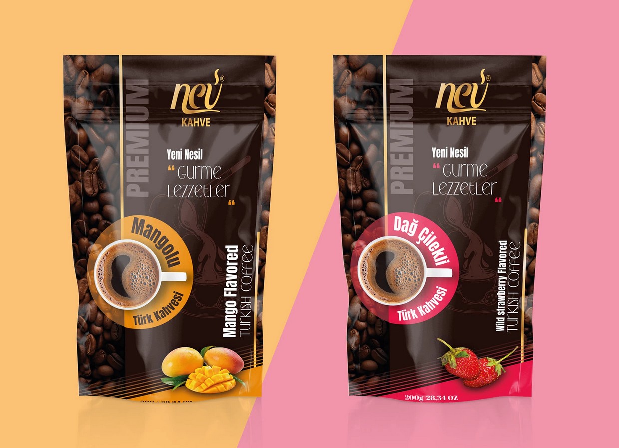 Nev Kahve Premium Gurme Serisi Ambalaj Tasarımı