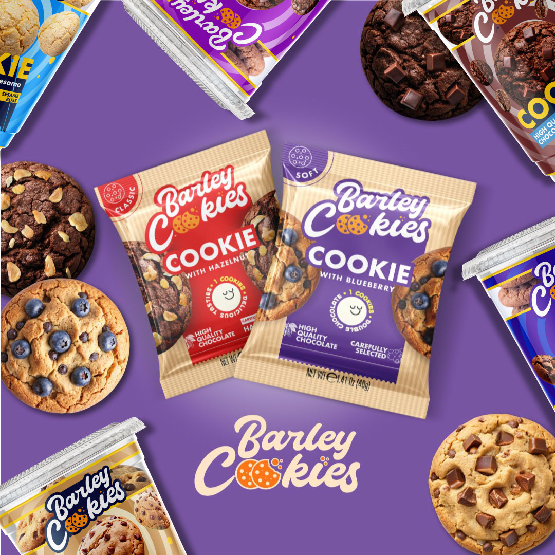Barley Cookies Çikolata ve Yaban Mersini Kolajı