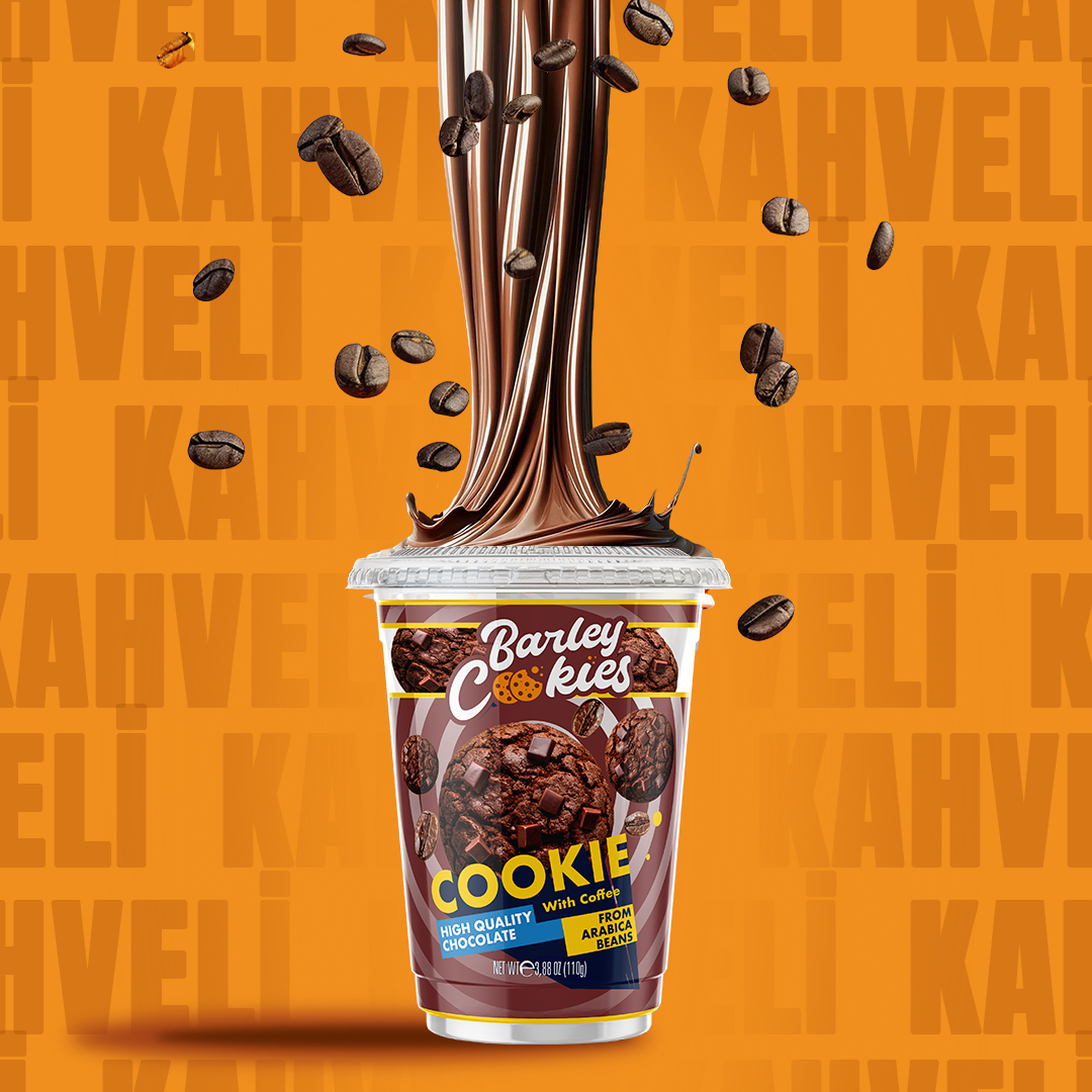 Barley Cookies Bardak Akışkan Çikolata Efektli Post
